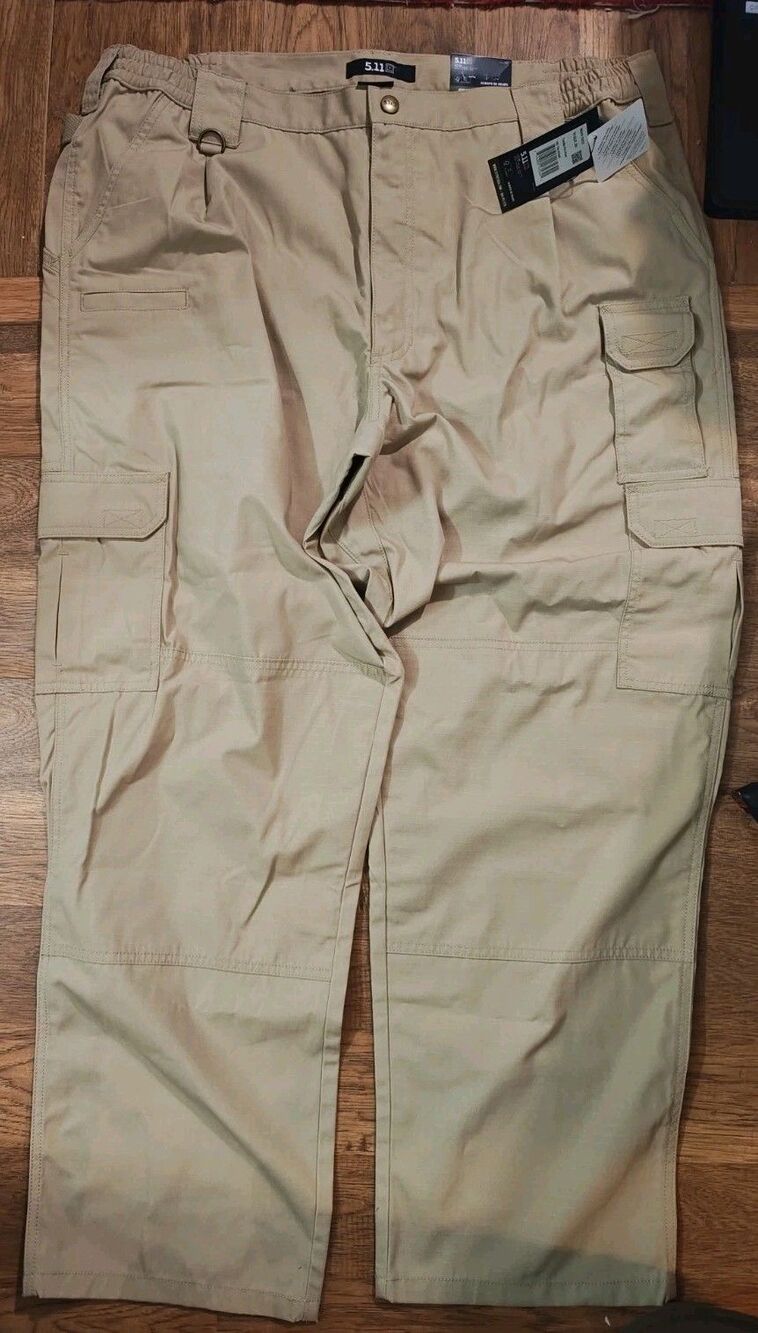 NWT 5.11 Tactical Pants Mens 42x30 Tan Taclite Pro Cargo Stretch Security